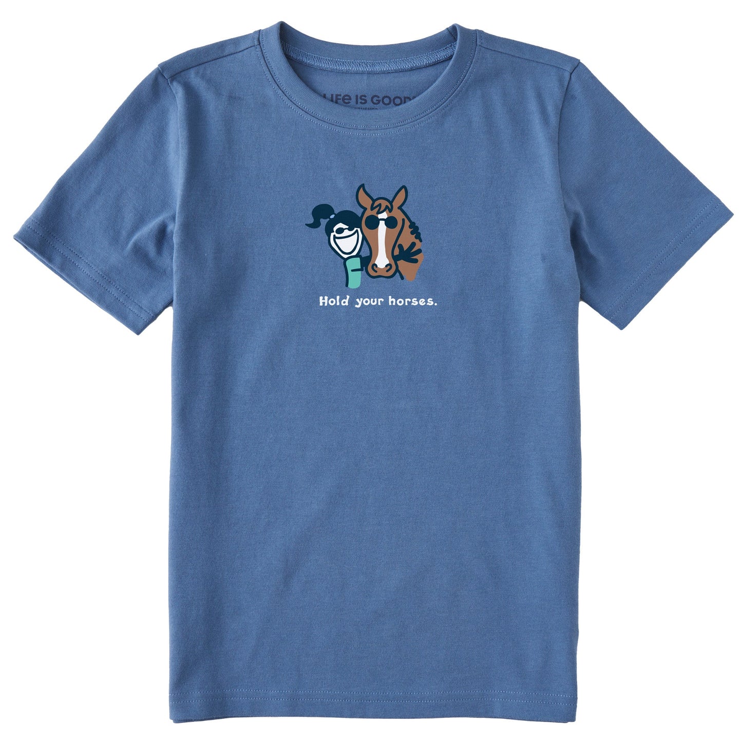 Kids Hold Your Horses Short Sleeve Crusher Tee