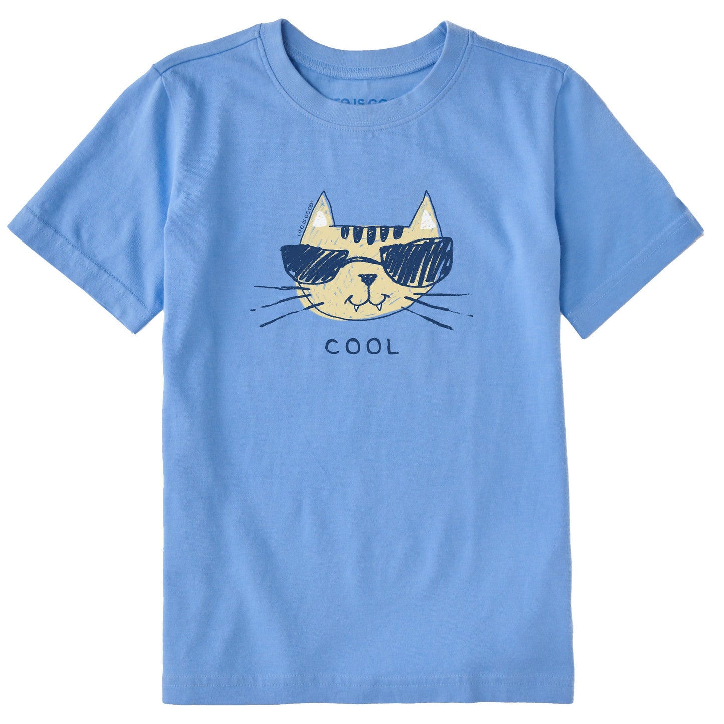 Kids Cool Cat Short Sleeve Crusher Tee