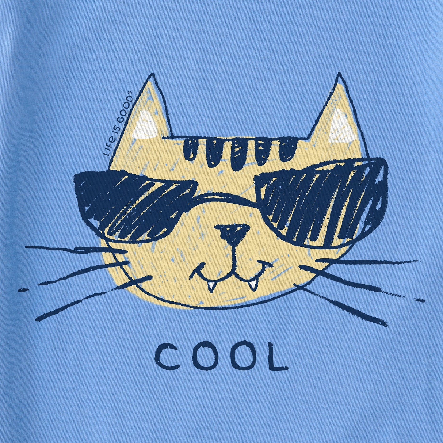 Kids Cool Cat Short Sleeve Crusher Tee