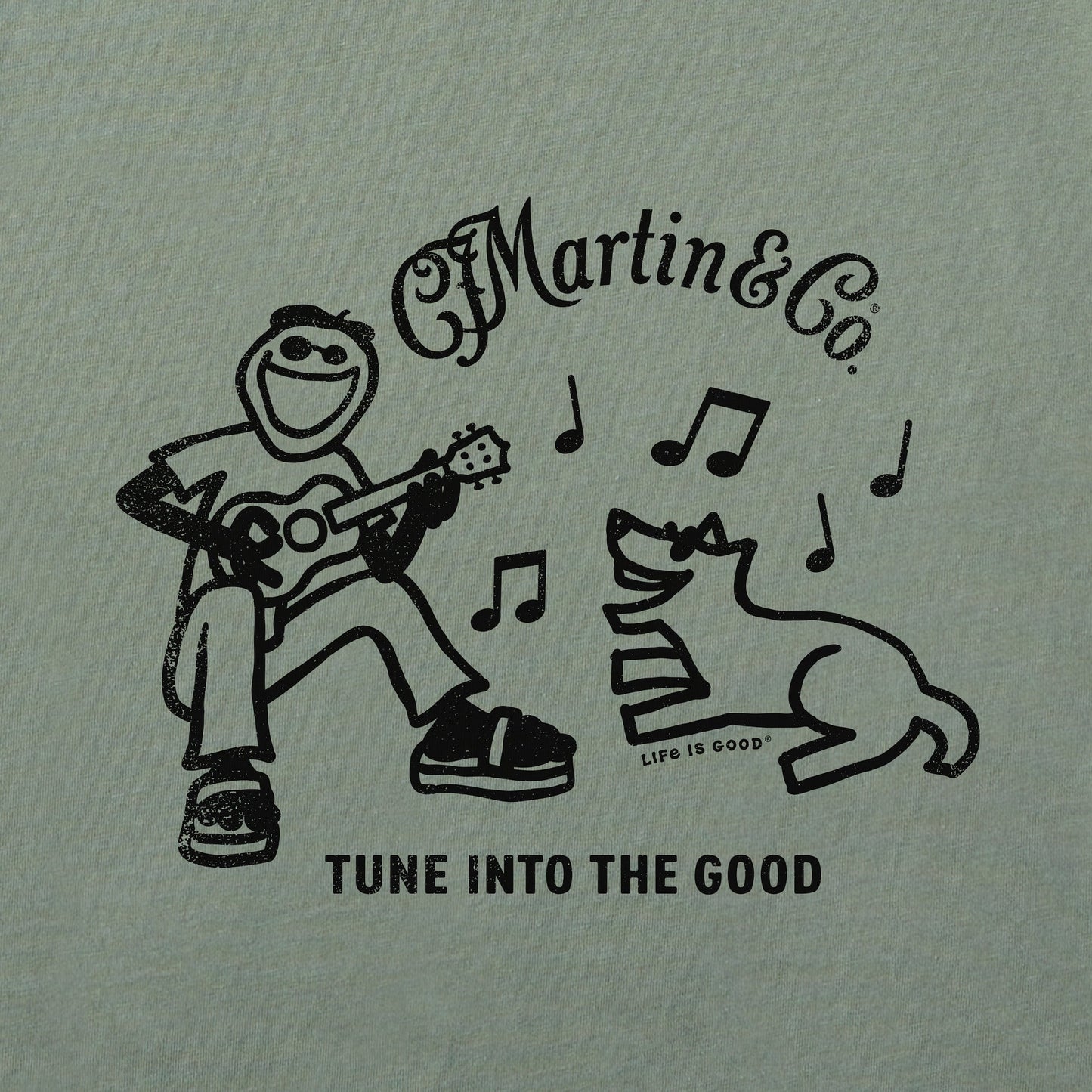 Men's Jake & Rocket Martin Guitar Short Sleeve Crusher Tee