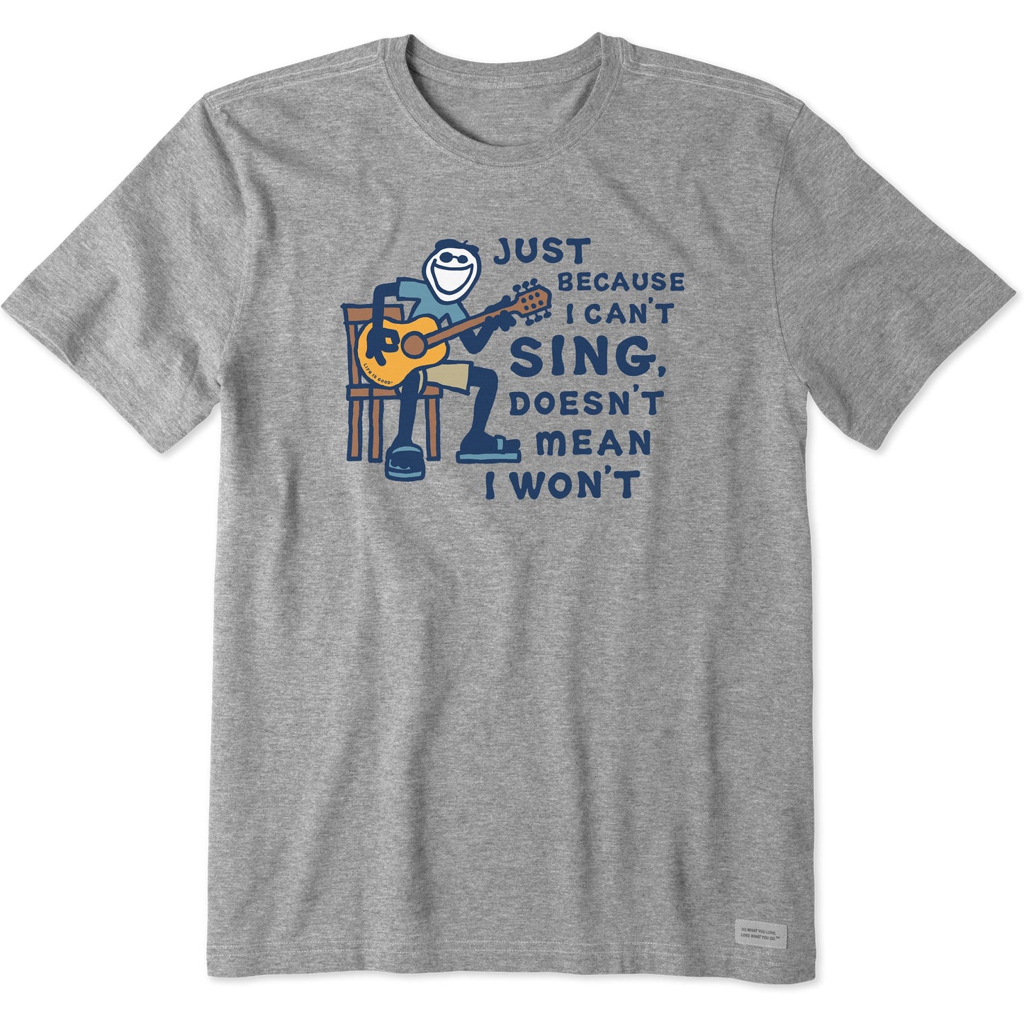 Men's Jake Can't Sing Guitar Short Sleeve Tee