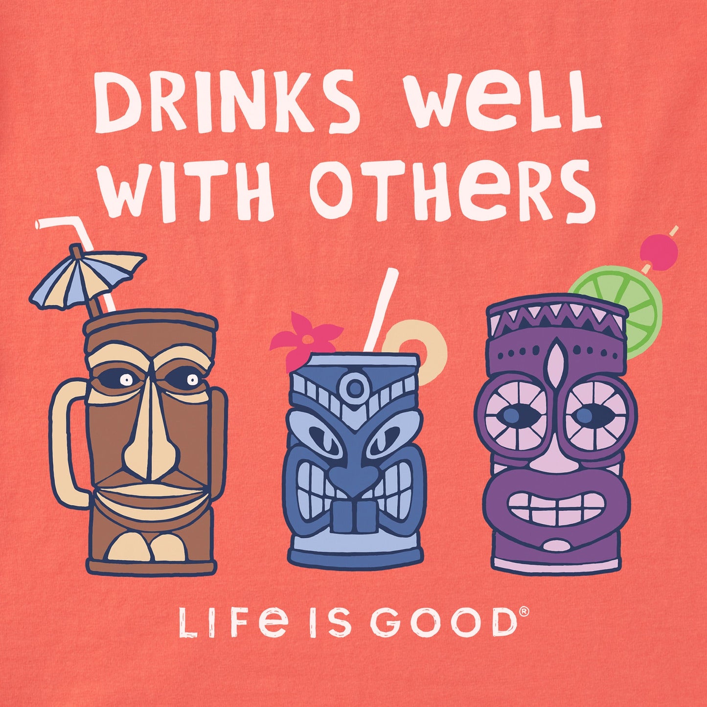 Women's Tiki Drinks Well Short Sleeve Tee