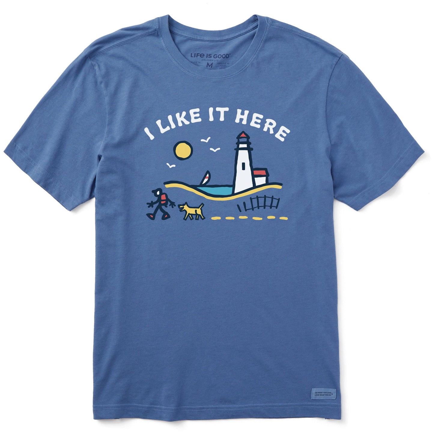 Men's I Like it Here Lighthouse Walk Short Sleeve Tee