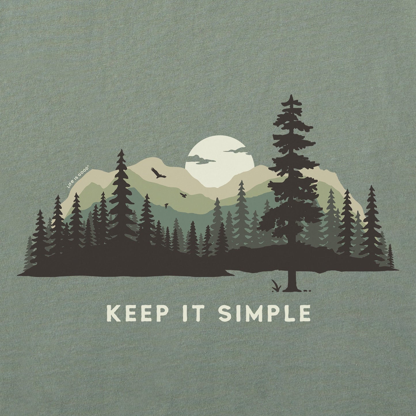 Men's Keep it Simple Evergreen Silo Short Sleeve Tee