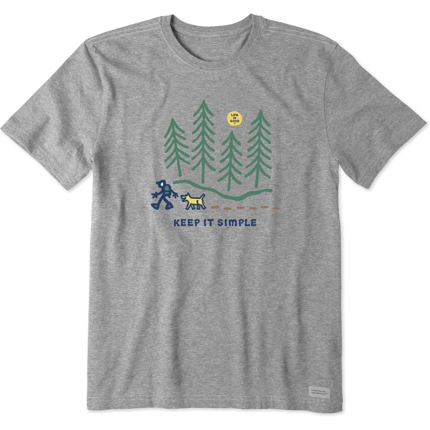 Men's Keep it Simple Hiking through the Woods Short Sleeve Tee