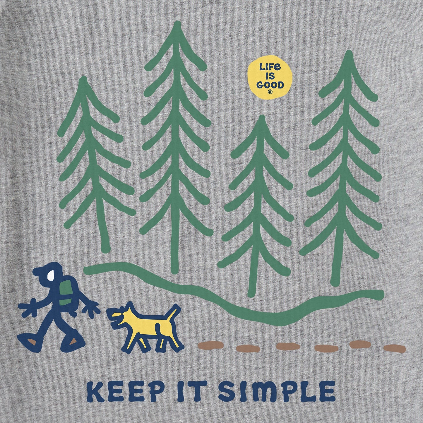 Men's Keep it Simple Hiking through the Woods Short Sleeve Tee