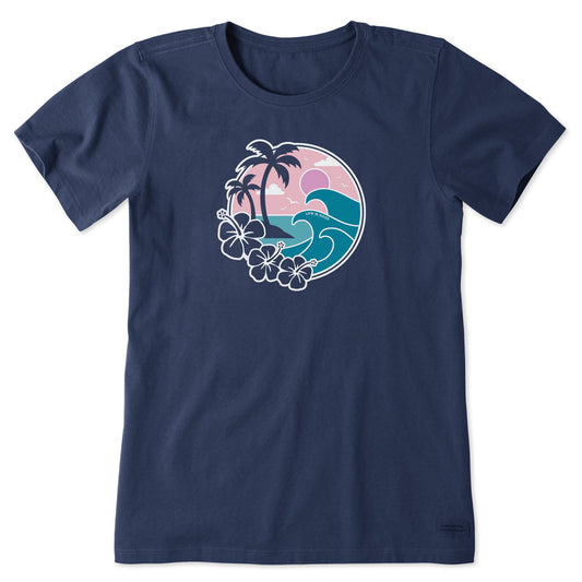 Women's Big Waves Short Sleeve Crusher Tee