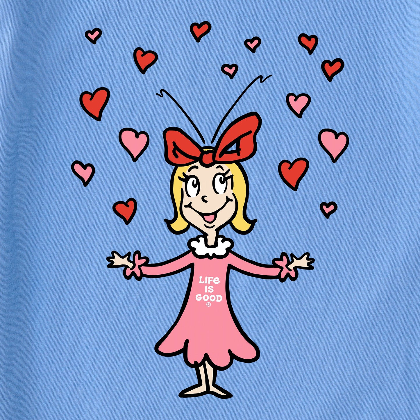 Women's Cindy-Lou Hearts Long Sleeve Crusher Tee
