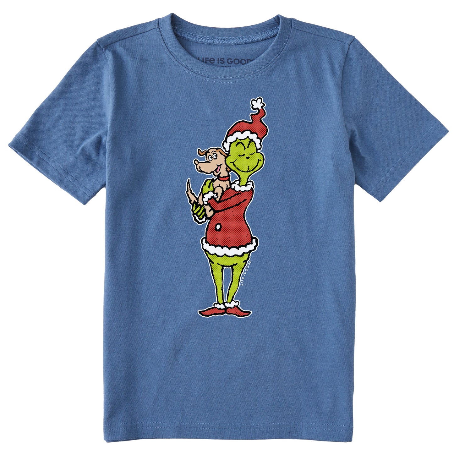 Kids Pop Art Grinch and Max Short Sleeve Crusher Tee