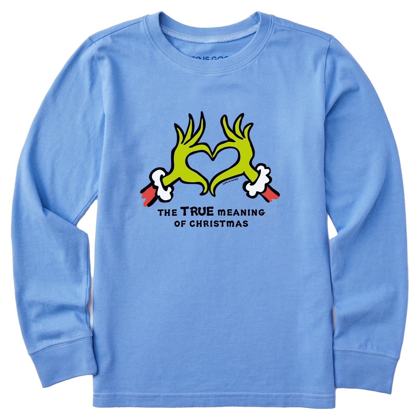 Kids True Meaning Heart Hands Long Sleeve Crusher Tee