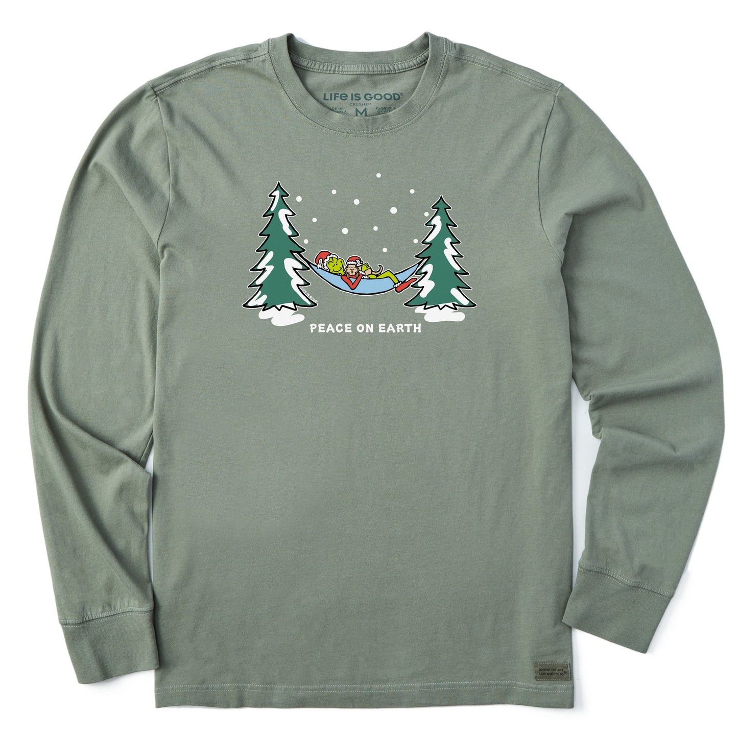 Men's Grinch and Max Hammock Long Sleeve Crusher Tee