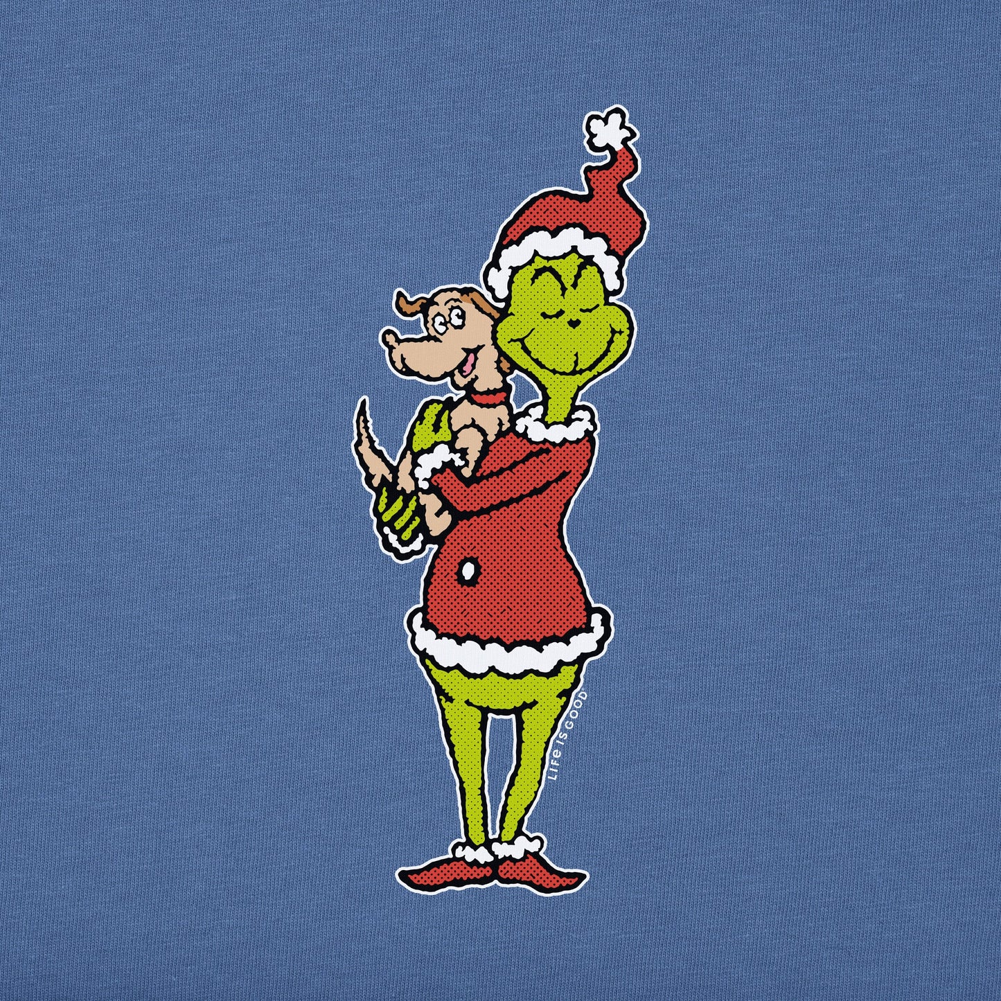 Women's Pop Art Grinch and Max Long Sleeve Crusher Tee