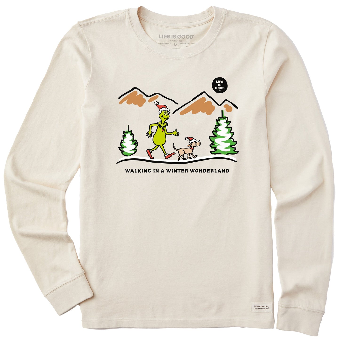 Women's Grinch and Max Scape Long Sleeve Crusher Tee
