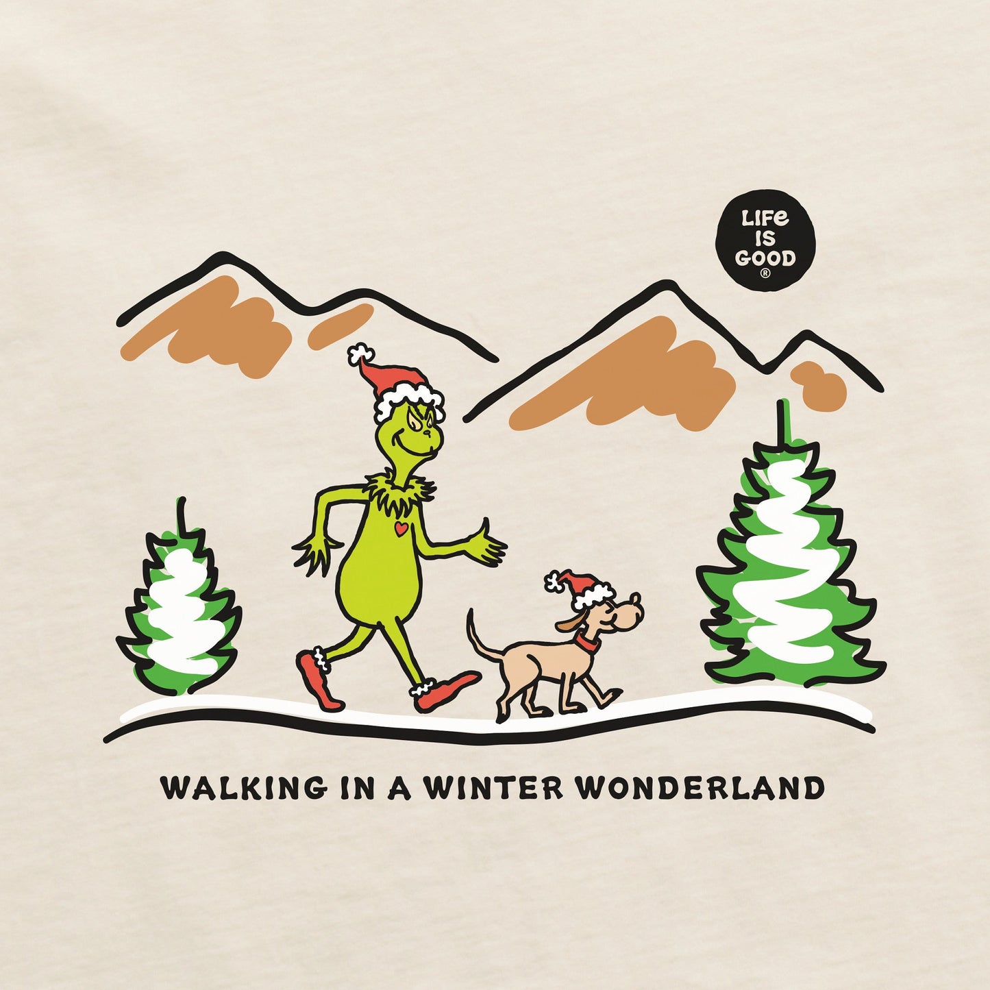 Women's Grinch and Max Scape Long Sleeve Crusher Tee