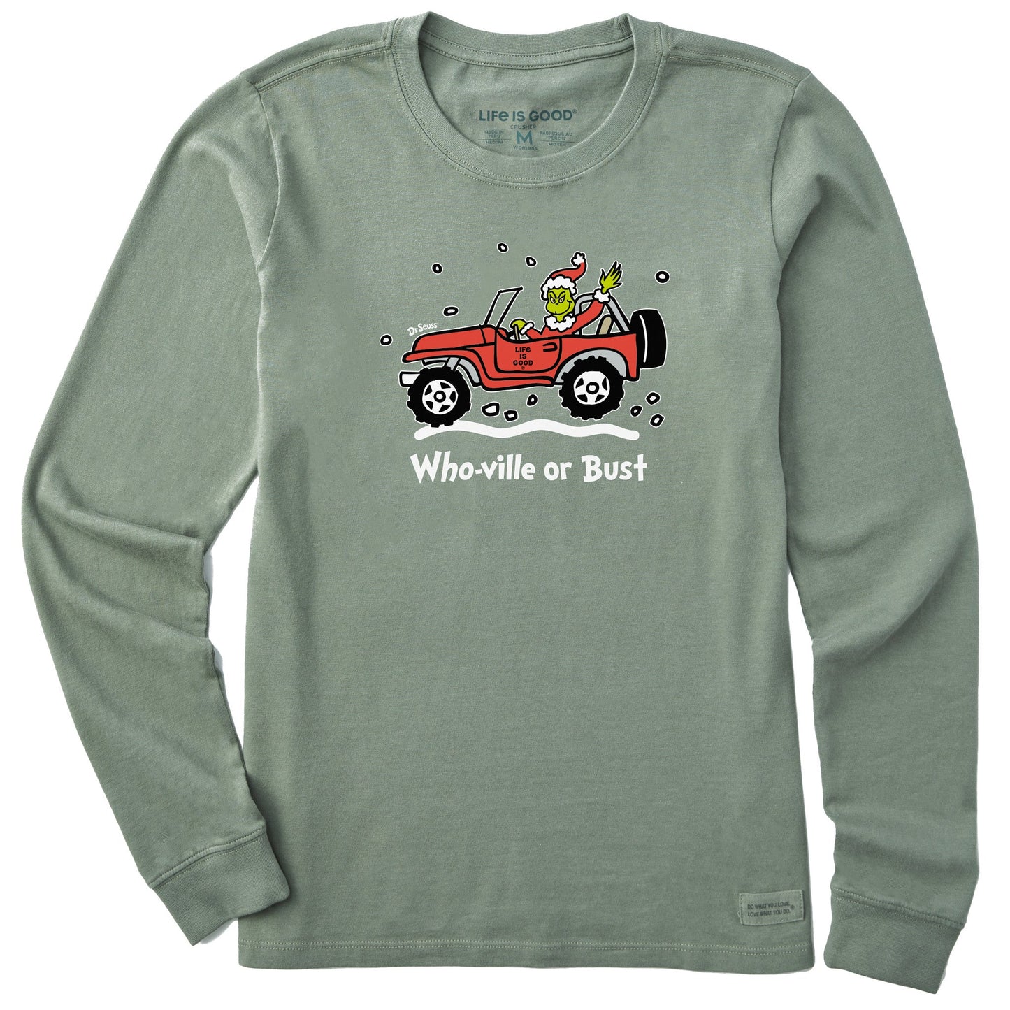 Women's Who-Ville or Bust SUV Grinch Long Sleeve Crusher Tee