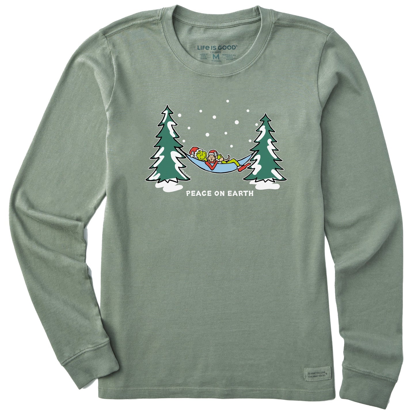 Women's Grinch and Max Hammock Long Sleeve Crusher Tee