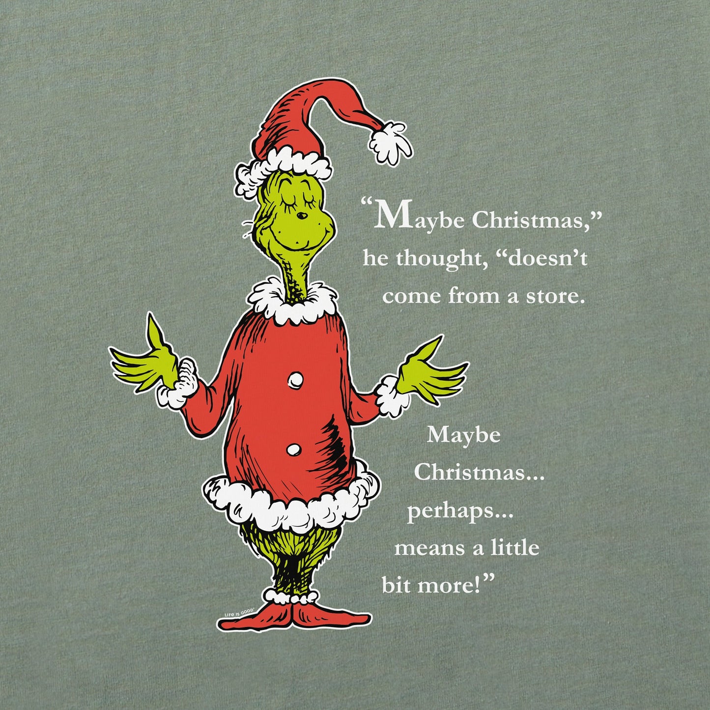 Women's Grinch Meaning of Christmas Long Sleeve Crusher Tee