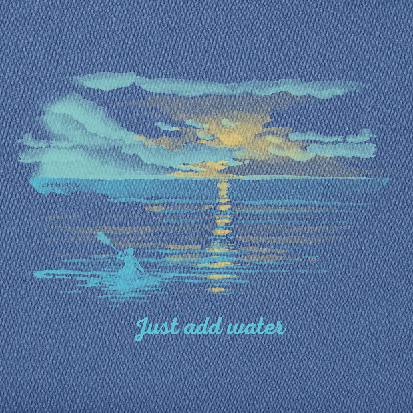 Men's Just Add Water Kayak Sunset Short Sleeve Tee