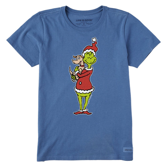 Women's Pop Art Grinch and Max Short Sleeve Crusher Tee