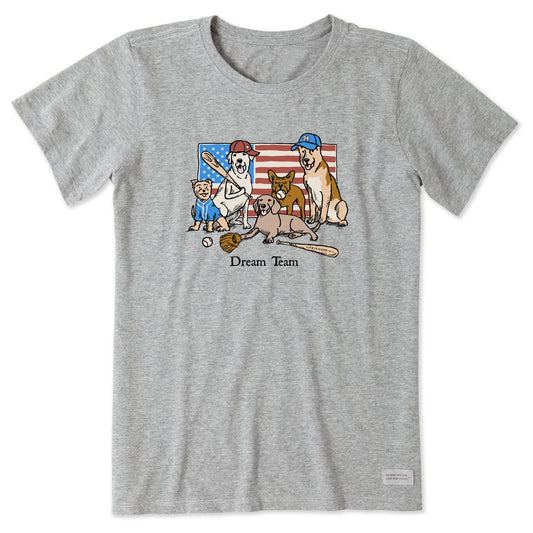 Women's Dream Team Baseball Short Sleeve Tee