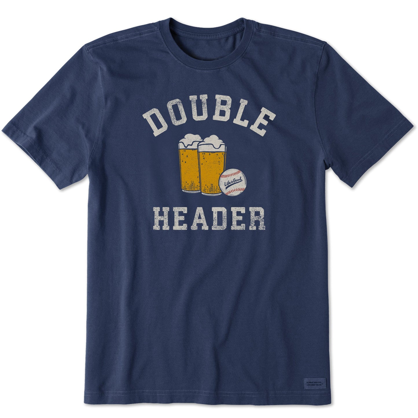 Men's Double Header Baseball & Beer Short Sleeve Tee