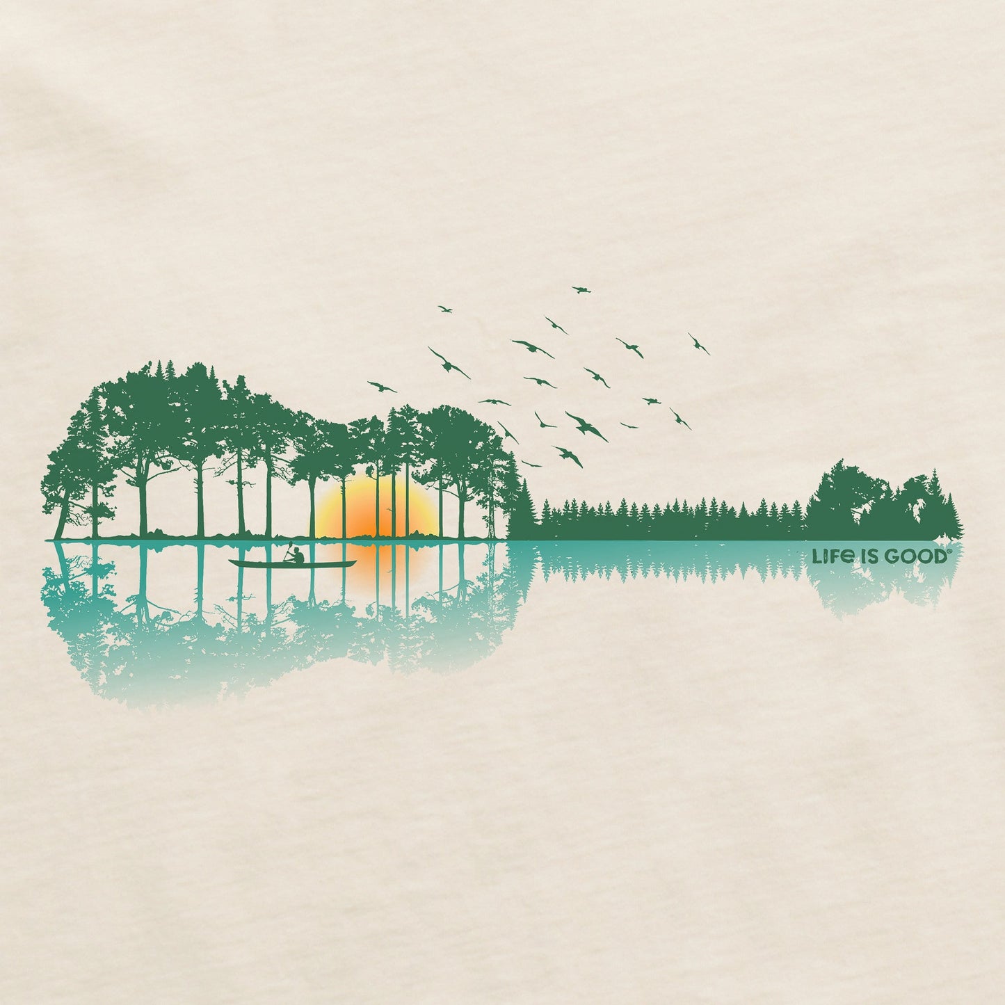 Women's Natural Rhythm on the Water Short Sleeve Crusher Vee