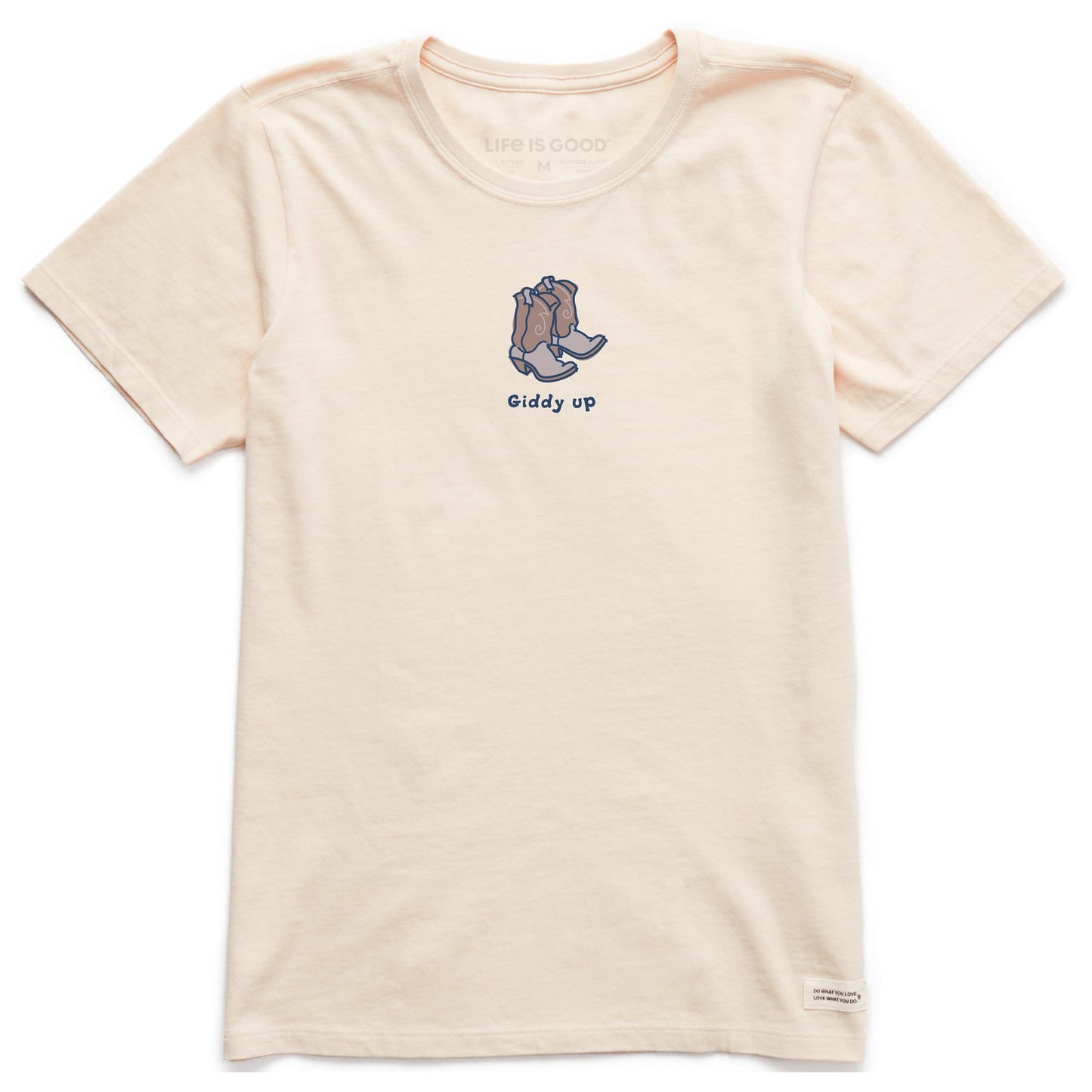 Women's Giddy Up Cowboy Boots Short Sleeve Crusher Tee