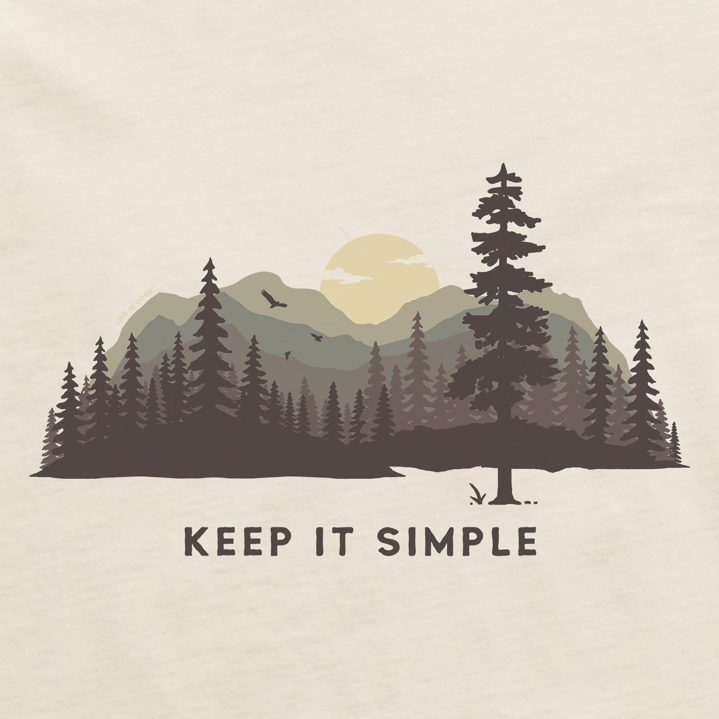 Men's Keep it Simple Evergreen Silo Short Sleeve Tee
