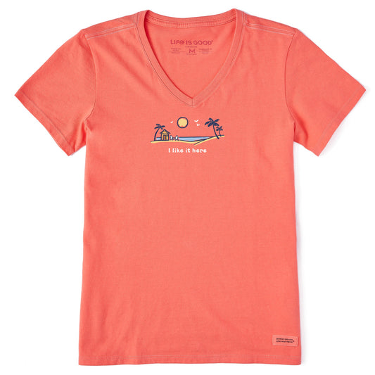 Women's Vista Beach House Short Sleeve Vee