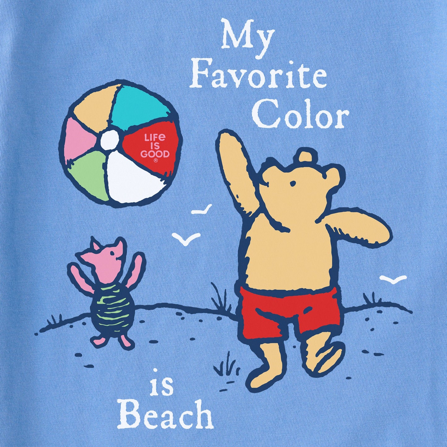 Women's Winnie Favorite Color is Beach Short Sleeve Vee