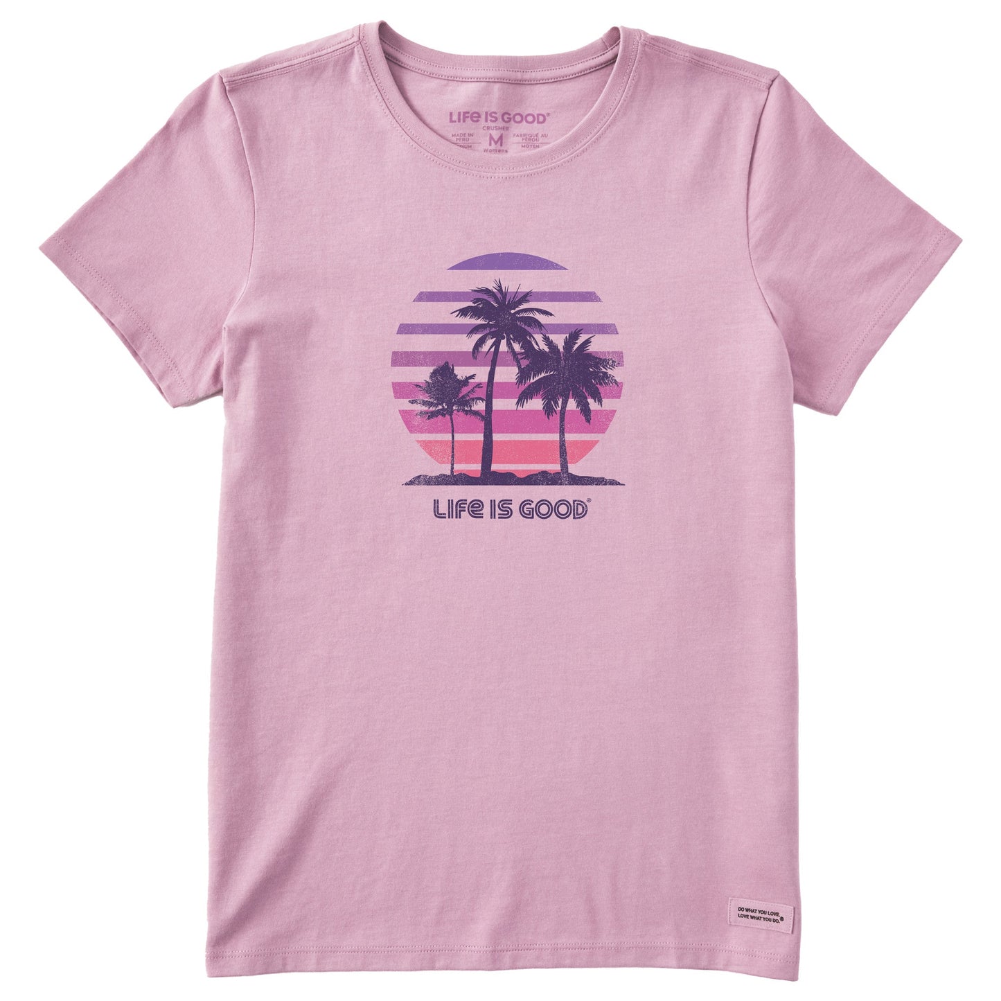 Women's 70's Retro Sun Palms Short Sleeve Tee