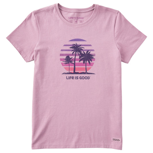 Women's 70's Retro Sun Palms Short Sleeve Tee
