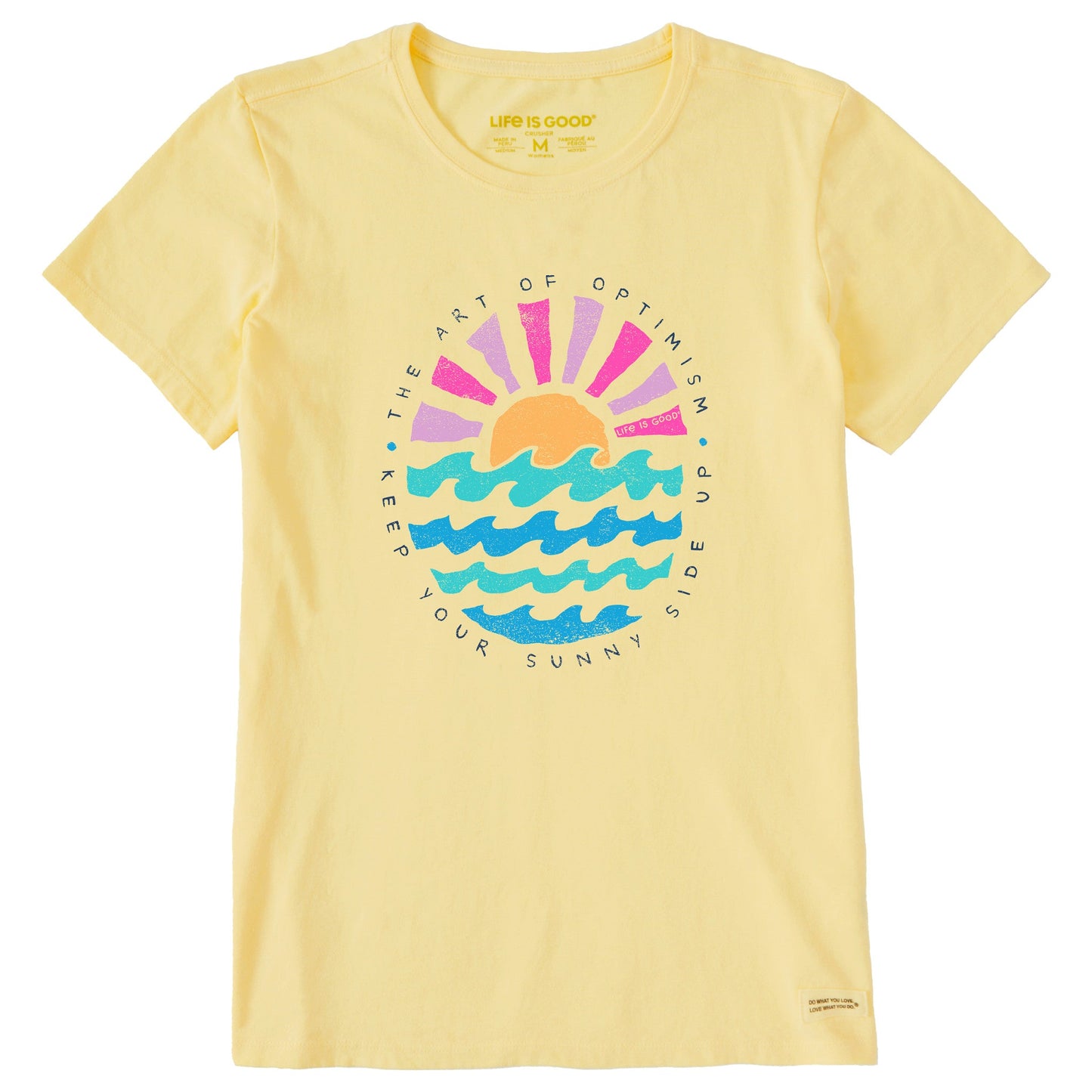 Women's Sun Ocean Sunny Side Up Short Sleeve Crusher Tee