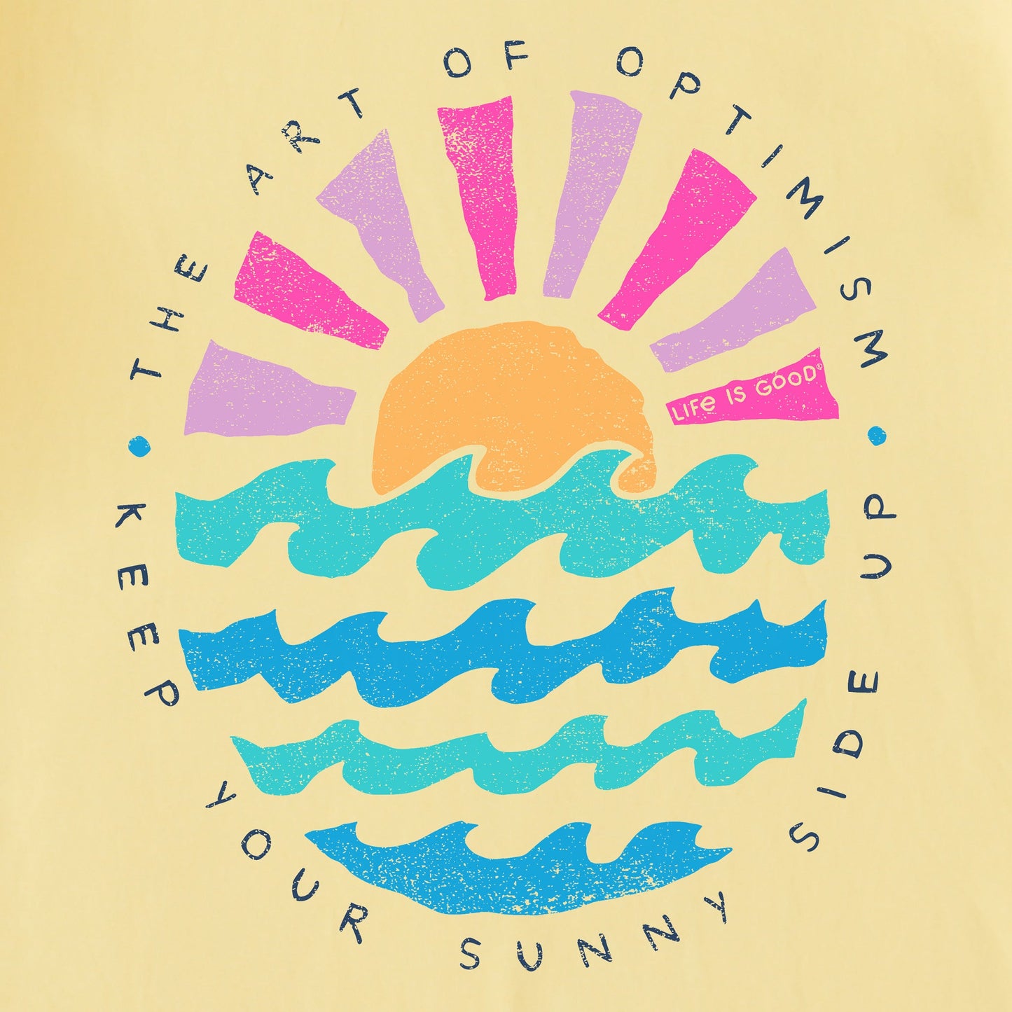 Women's Sun Ocean Sunny Side Up Short Sleeve Crusher Tee