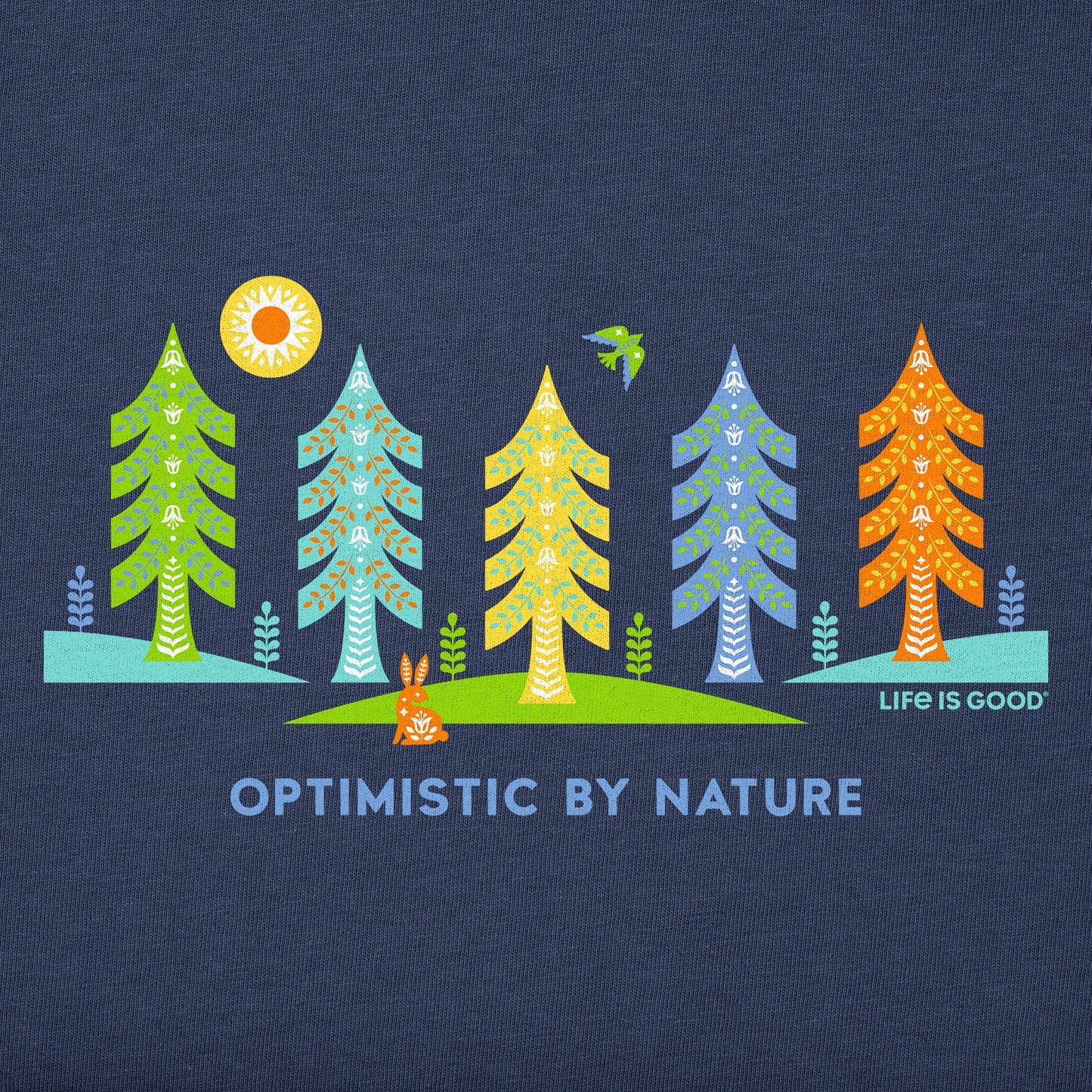 Women's Trees Optimistic by Nature Short Sleeve Vee