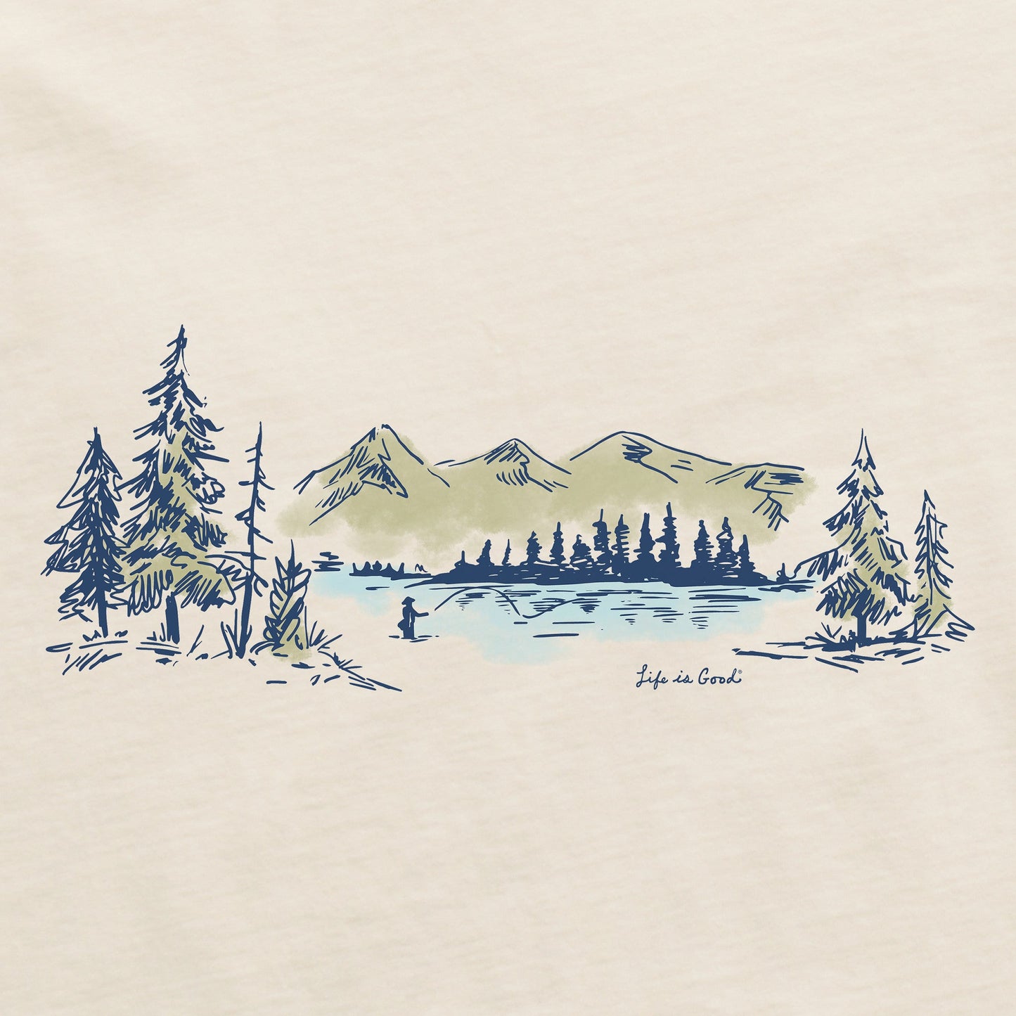 Men's Fly Fish Vista Short Sleeve Crusher Tee