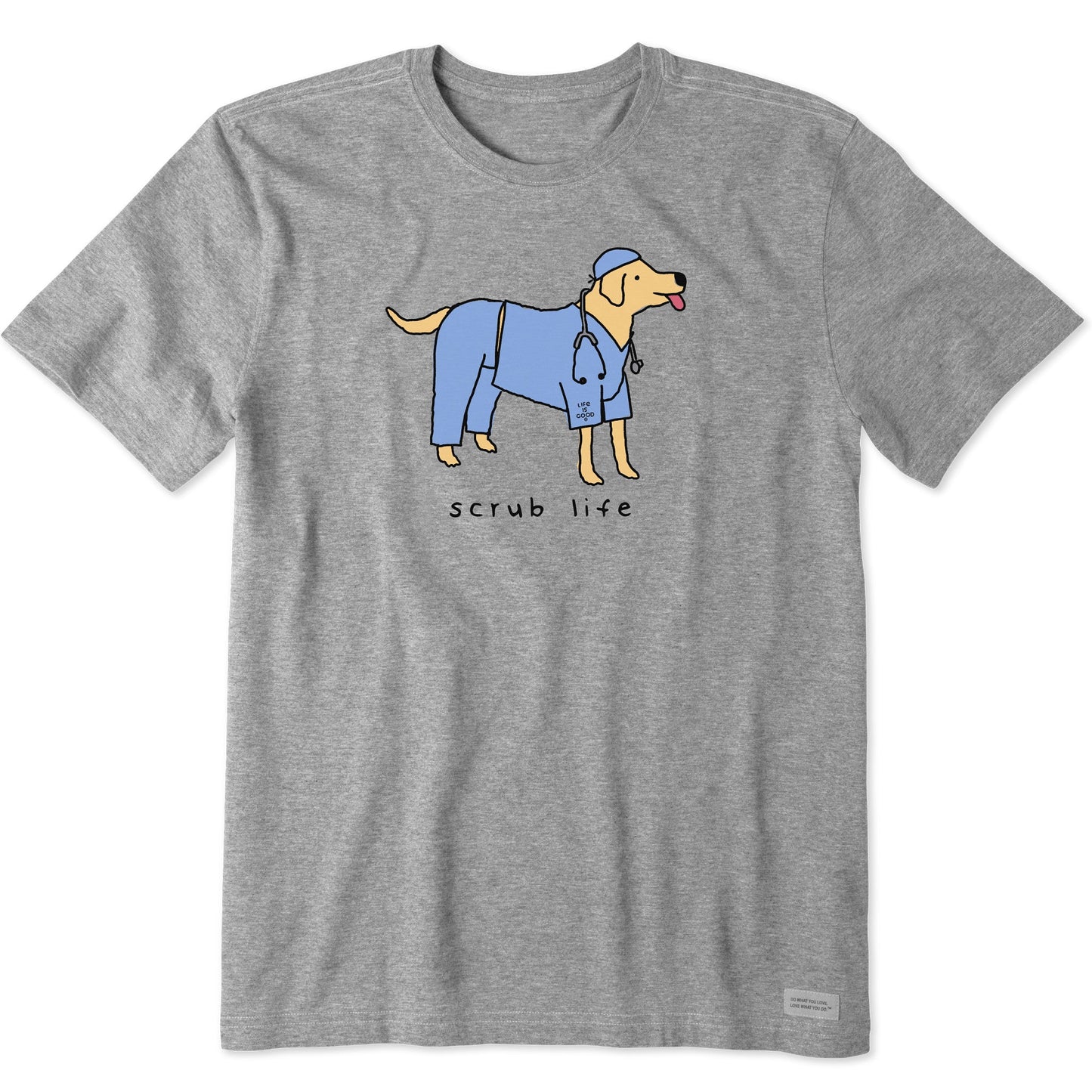 Men's Scrub Life Dog Short Sleeve Crusher Tee