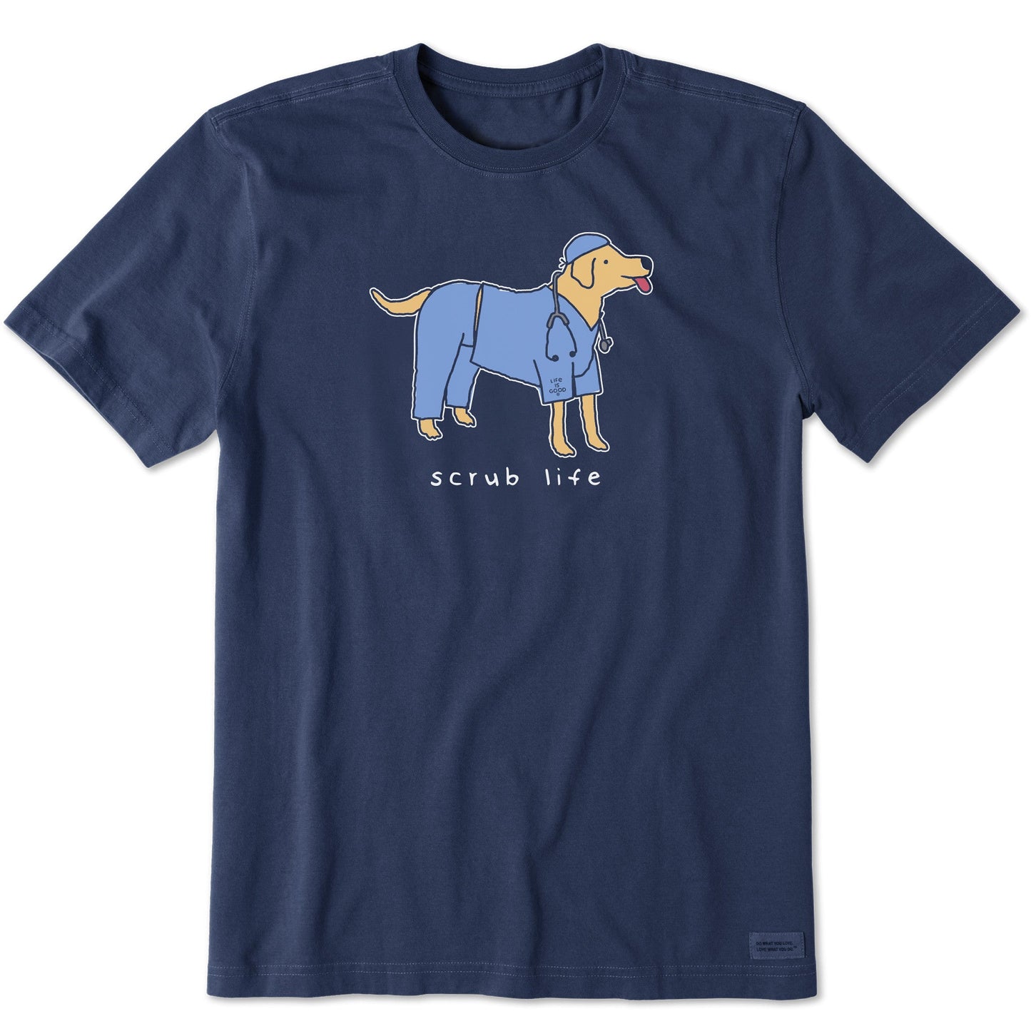 Men's Scrub Life Dog Short Sleeve Crusher Tee