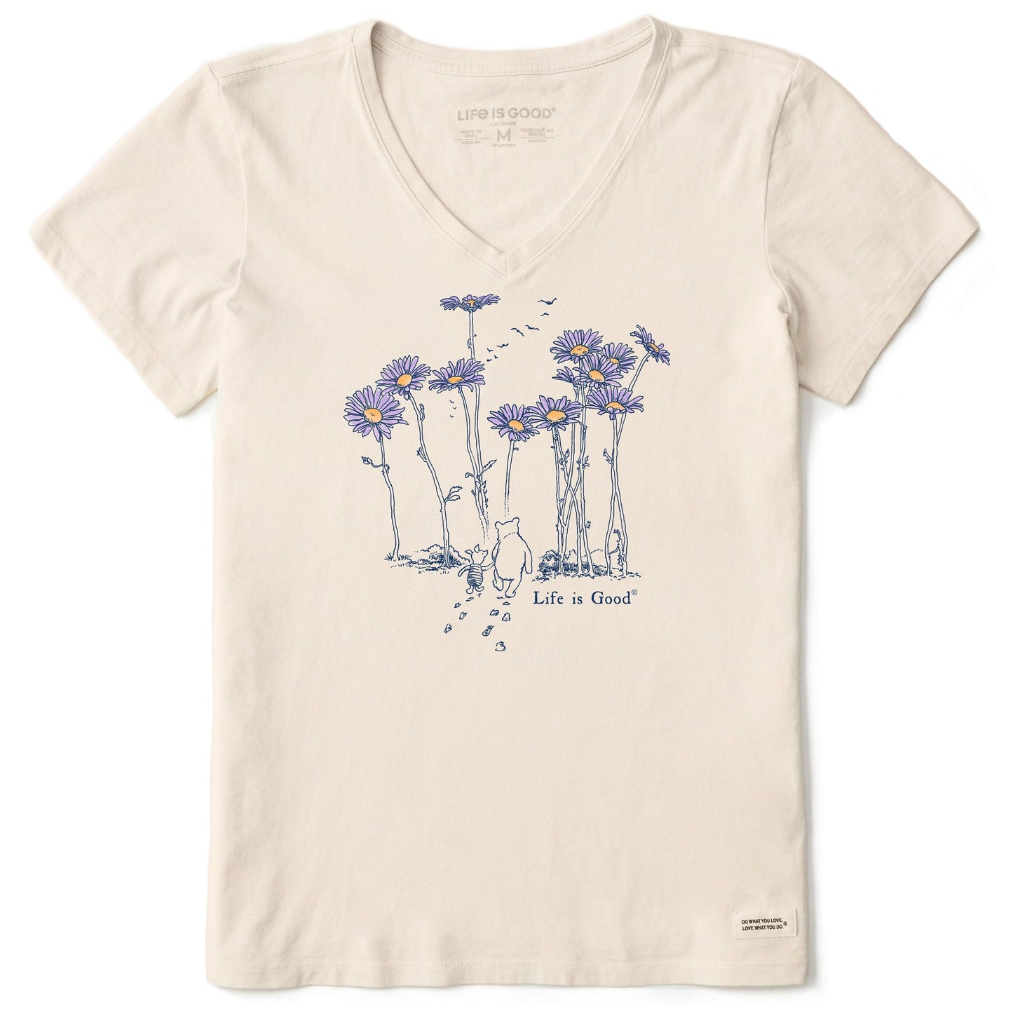 Women's Winnie & P Daisy Stroll Short Sleeve Crusher Vee