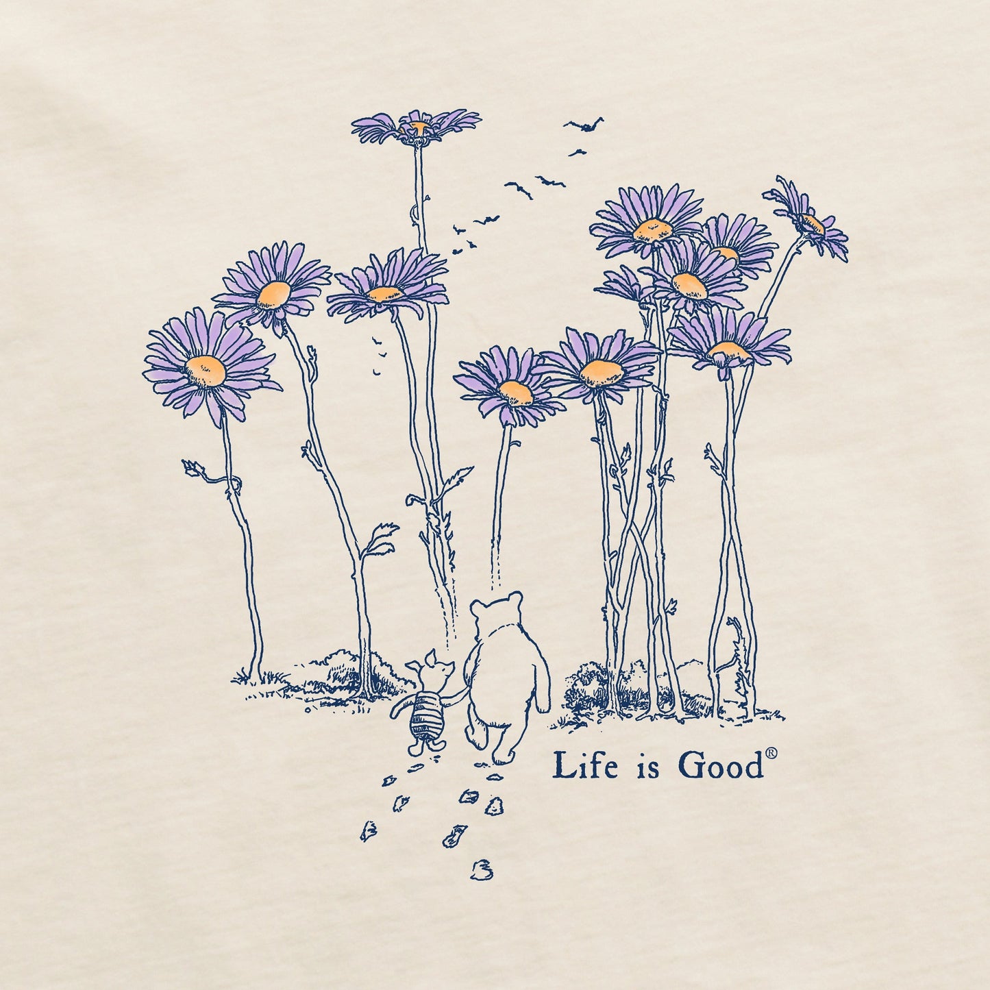 Women's Winnie & P Daisy Stroll Short Sleeve Crusher Vee