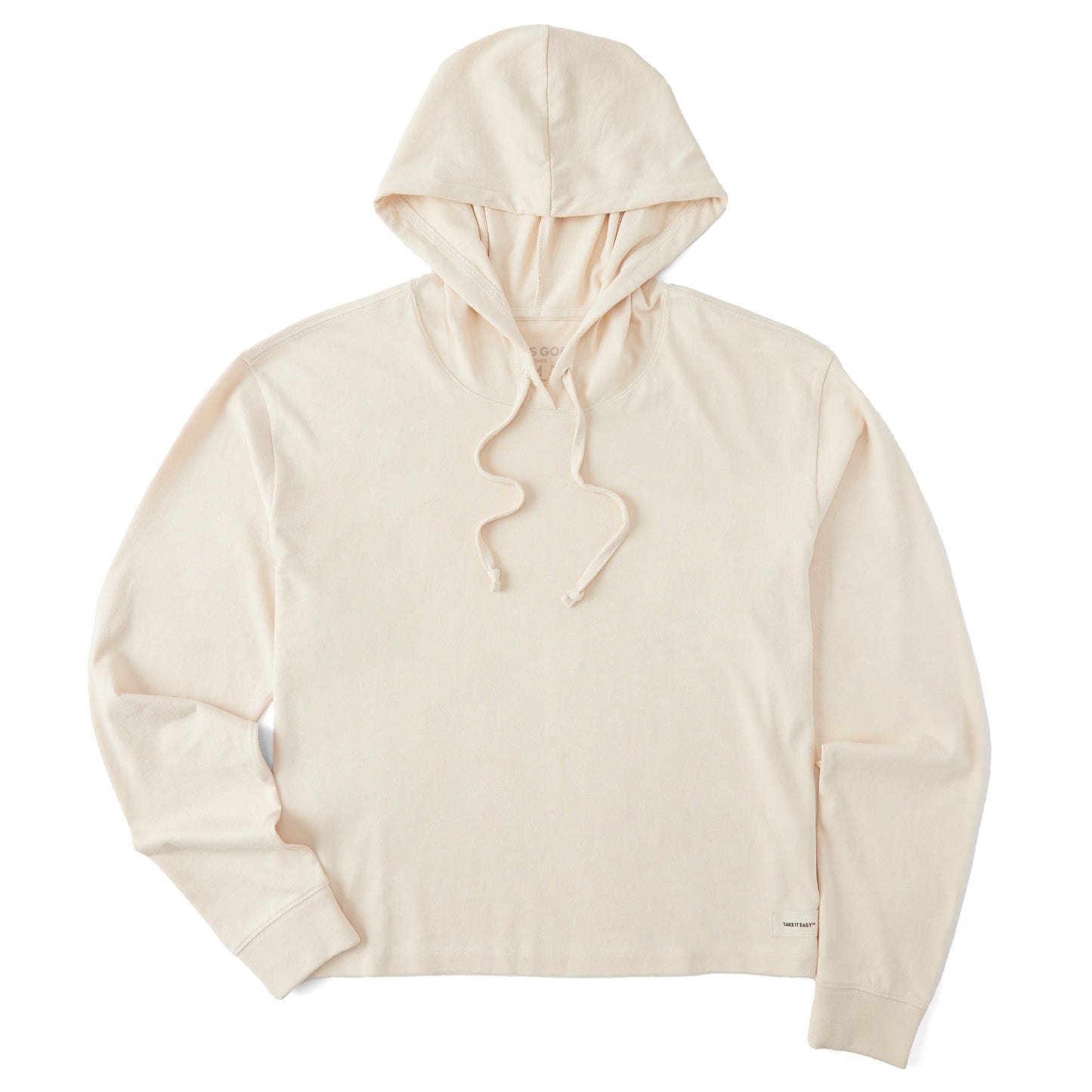 Women's Solid Crusher Boxy Hoodie