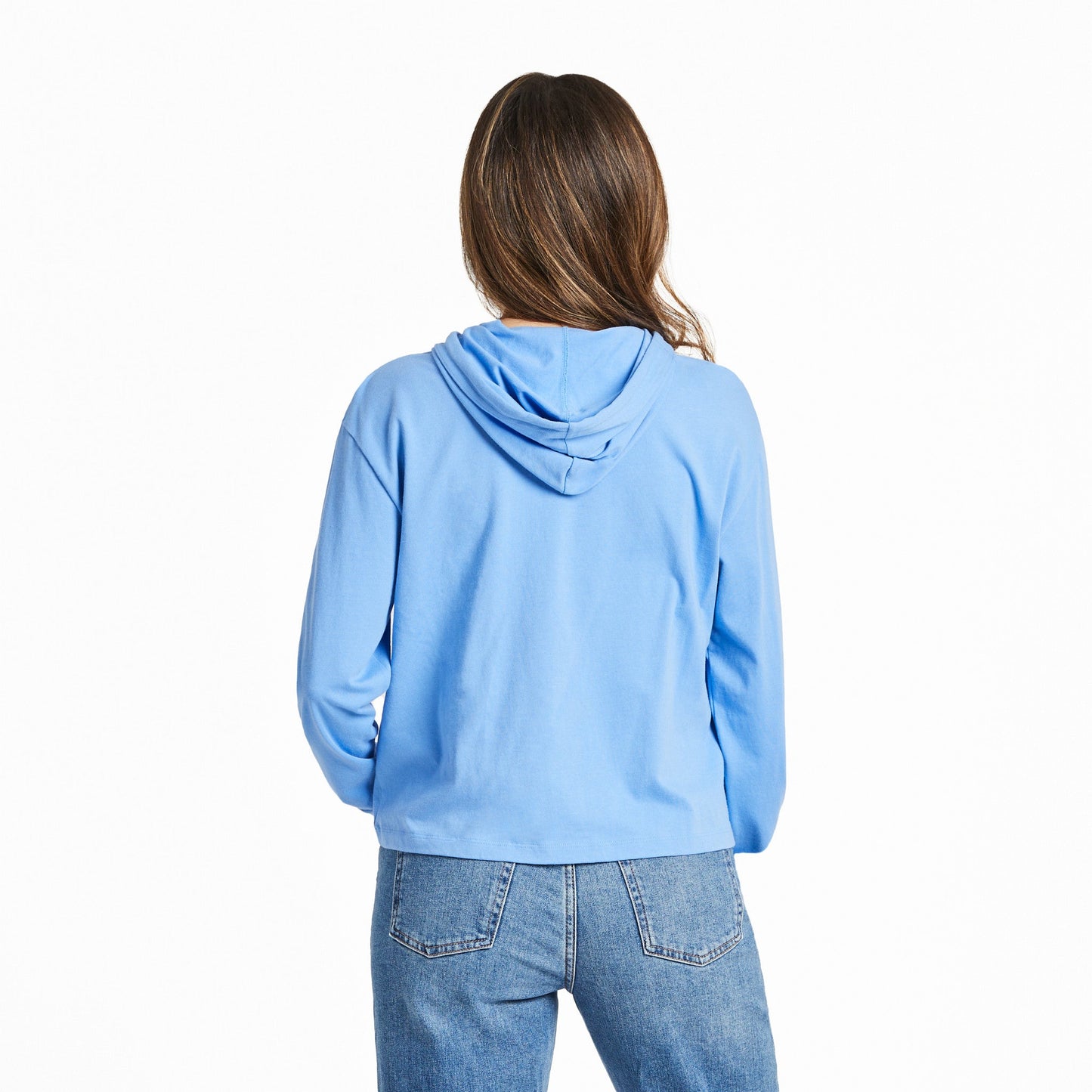 Women's Solid Crusher Boxy Hoodie