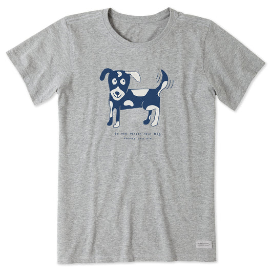 Women's Dog Be The Person Short Sleeve Tee