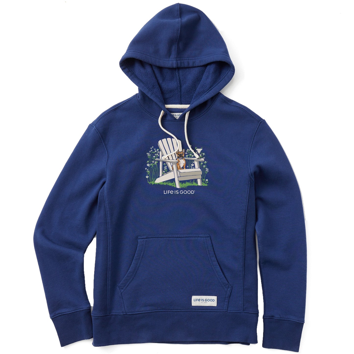 Women's French Bull Dog Adirondack Simply True Fleece Hoodie