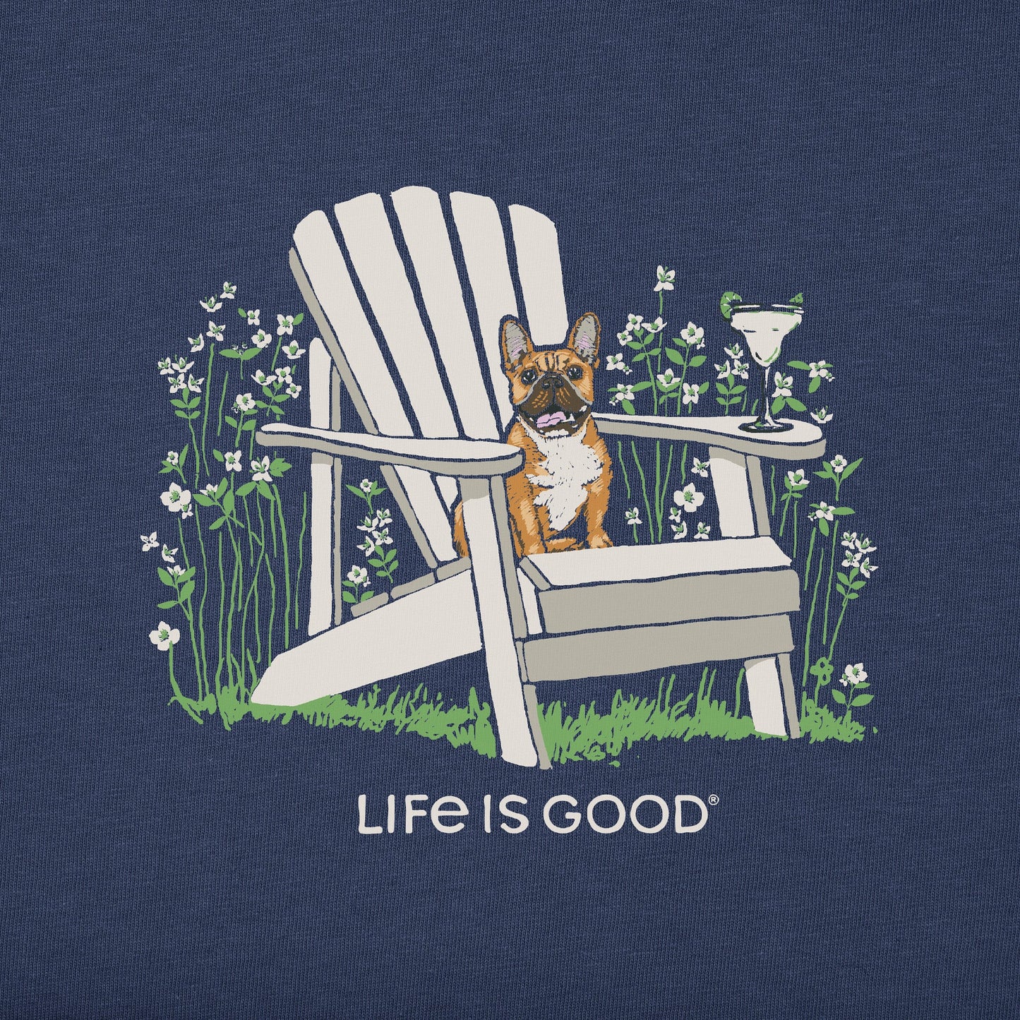 Women's French Bull Dog Adirondack Simply True Fleece Hoodie