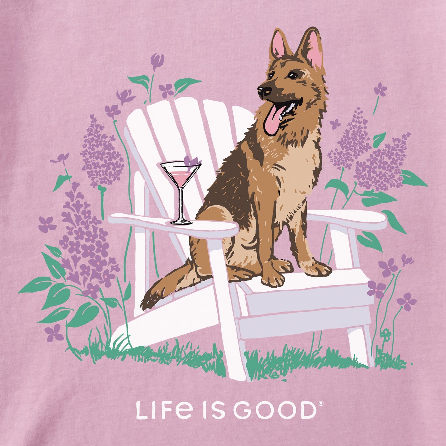 Women's German Shepherd Adirondack Short Sleeve Tee