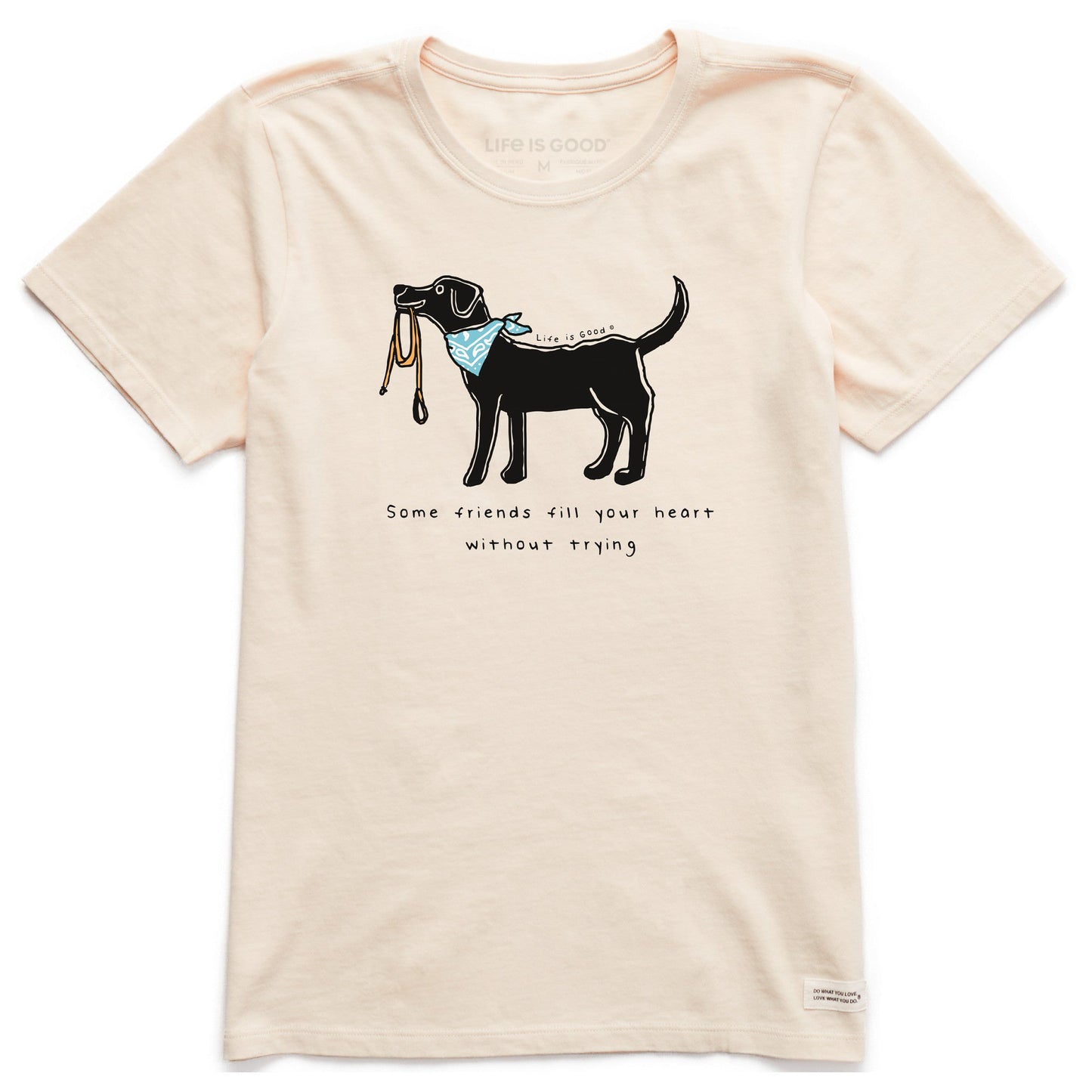 Women's Black Lab Fill Your Heart Short Sleeve Crusher Tee