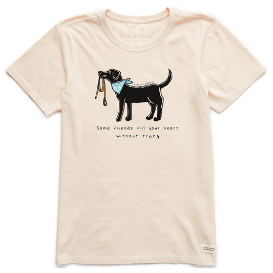 Women's Black Lab Fill Your Heart Short Sleeve Crusher Tee