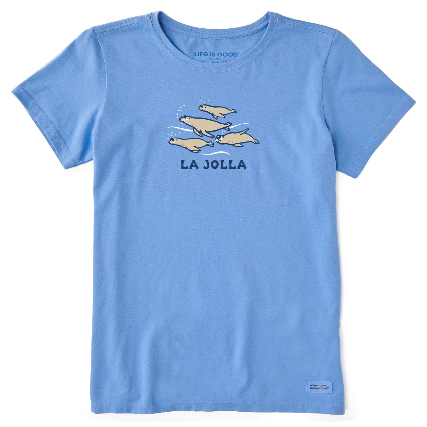 Women's School of Sea Lions La Jolla Short Sleeve Crusher Tee