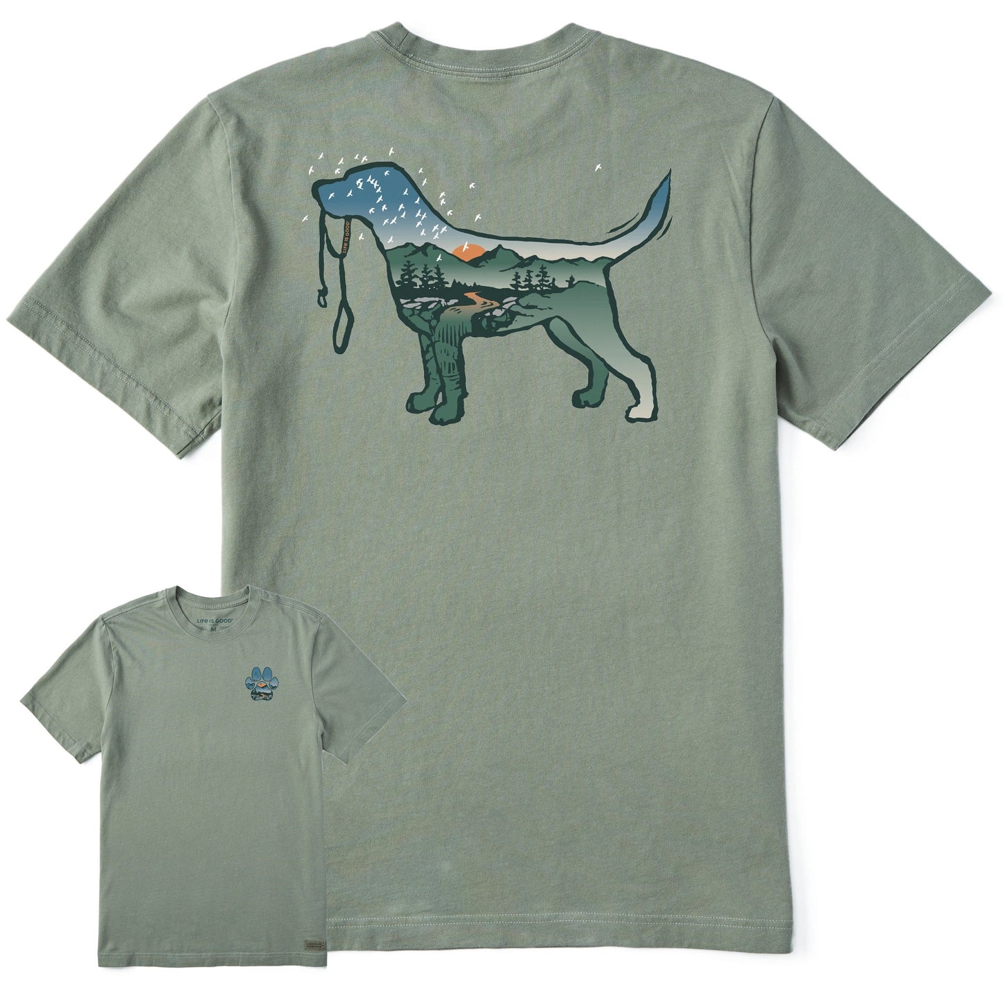 Men's Macro Micro Dogscape Short Sleeve Crusher Tee